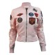 Womens Top Gun MA-1 Jacket With Patches