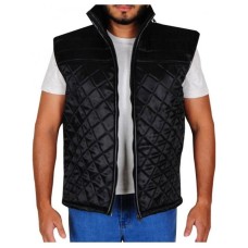 WWE John Cena Black Quilted Vest