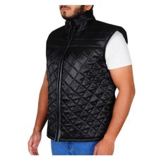 WWE John Cena Black Quilted Vest