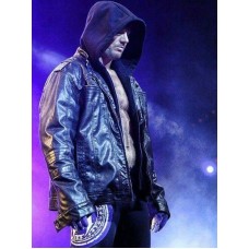 WWE Superstar AJ Style Hooded Leather Jacket