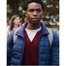 Sex Education S03 Jackson Marchetti Quilted Jacket
