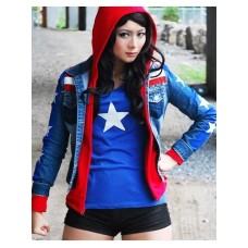 Miss America Chavez Avengers Denim Jacket