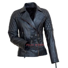 Avril Lavigne UK Brando Style Leather Jacket