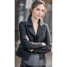 Fast And Furious 6 Gal Gadot Black Leather Jacket