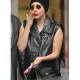 Lady Gaga Black Leather Vest