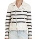 Katie Holmes Striped Biker Leather Jacket