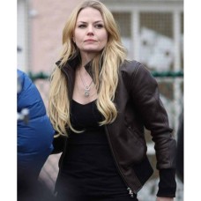 Jennifer Morrison Once Upon A Time Brown Leather Jacket