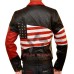American Flag Biker Leather Jacket