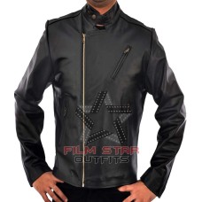 Ironman Tony Stark Black Leather Jacket
