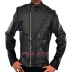 Ironman Tony Stark Black Leather Jacket