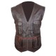 Owen Jurassic World Chris Pratt Brown Leather Vest