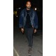 Kanye West Stylish Blue Bomber Jacket