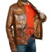 Mens Brown Genuine Leather Jacket