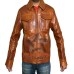 Mens Brown Genuine Leather Jacket