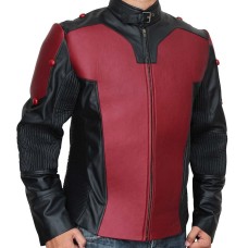 AntMan Red and Black Leather Jacket