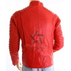  Superman Smallville Red Leather Jacket For Mens