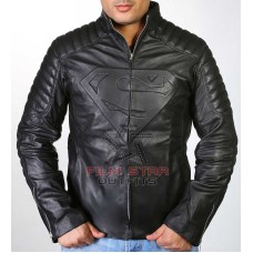 Smallville Superman Black Leather Jacket