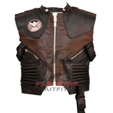 The Avengers Hawkeye Jeremy Renner Leather Vest