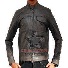 Transformers 3 Shia LaBeouf Grey Leather Jacket