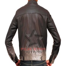 Transformers 3 Shia LaBeouf Grey Leather Jacket