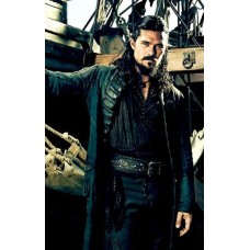 John Silver Black Sails S3 Luke Arnold Leather Coat