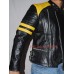 Brando Biker Yellow & Black Leather Jacket