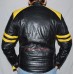 Brando Biker Yellow & Black Leather Jacket