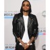 Chris Brown Black Quilted Leather Jacket