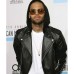 Chris Brown Black Quilted Leather Jacket