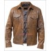 Copper Classic Distressed Brown Leather Jacket