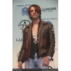 Criss Angel Leather Jacket Brown Quilted