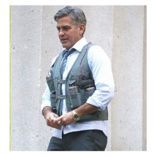 George Clooney Money Monster Leather Vest