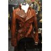 Military Brown Steampunk Leather Jacket