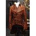 Military Brown Steampunk Leather Jacket