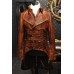 Military Brown Steampunk Leather Jacket